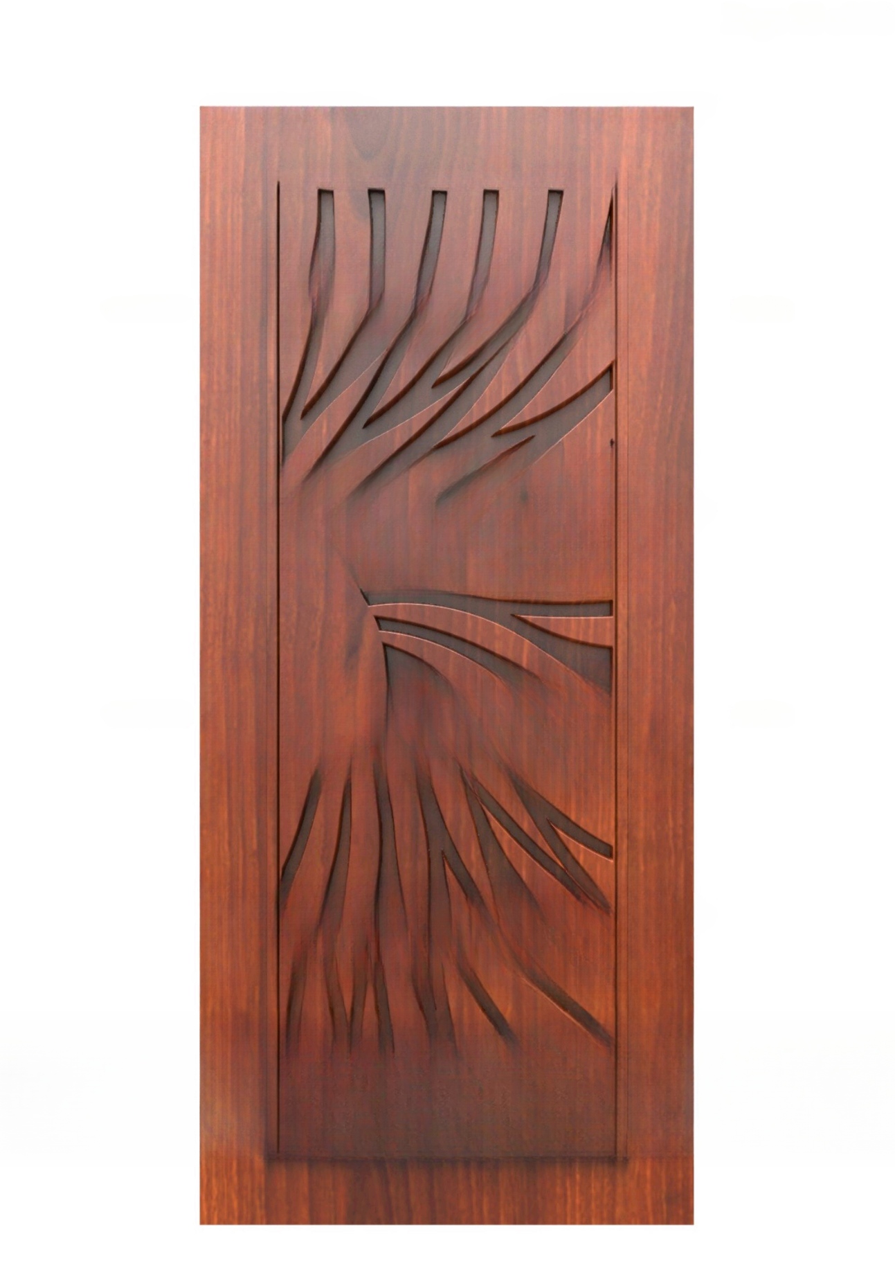 GOLDEN DOORS - PAGE-10 Abstract Organic Branch Carved Interior Door 3D Model